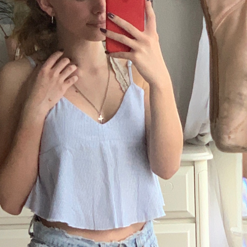 Striped brandy tank top